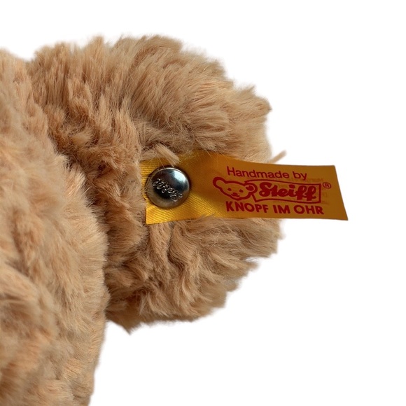 Steiff Teddy Bear Jimmy Teddybar 17" Plush Tan w/ Yellow Ear Tag/Button #113512 - Picture 8 of 10